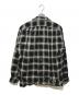 SUS-SOUS (シュス) distressed ombre check shirt グレー×ブラック サイズ:5：23000円