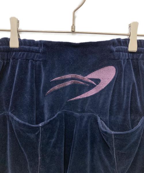 YOHEI OHNO（ヨウヘイオオノ）YOHEI OHNO (ヨウヘイオオノ) Our Basic Velor Trousers ネイビー サイズ:38の古着・服飾アイテム