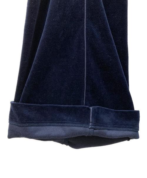 YOHEI OHNO（ヨウヘイオオノ）YOHEI OHNO (ヨウヘイオオノ) Our Basic Velor Trousers ネイビー サイズ:38の古着・服飾アイテム