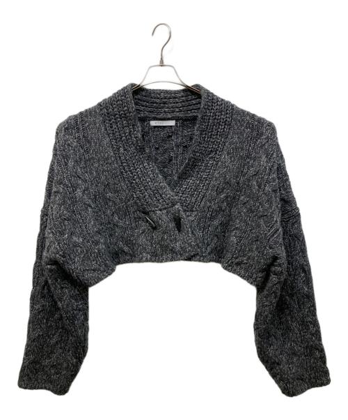 ETRE TOKYO（エトレトウキョウ）ETRE TOKYO (エトレトウキョウ) ミックスヤーンショートニットカーディガン グレー サイズ:Freeの古着・服飾アイテム