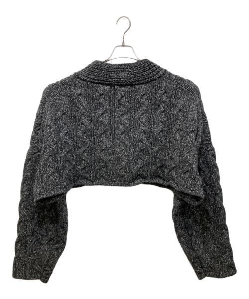 ETRE TOKYO（エトレトウキョウ）ETRE TOKYO (エトレトウキョウ) ミックスヤーンショートニットカーディガン グレー サイズ:Freeの古着・服飾アイテム