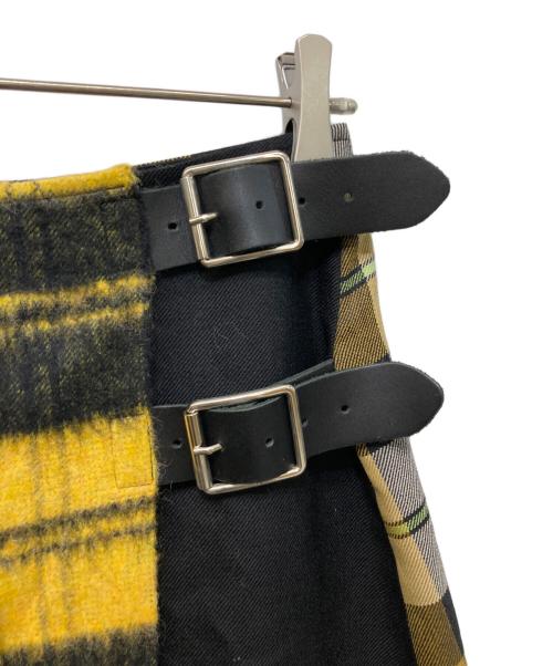 O'NEIL OF DUBLIN（オニールオブダブリン）O'NEIL OF DUBLIN (オニールオブダブリン) チェックキルトロングスカート イエロー×ブラック サイズ:38の古着・服飾アイテム