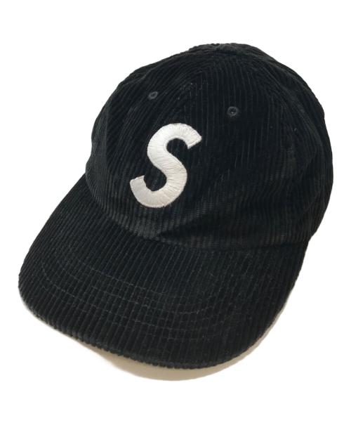 SUPREME（シュプリーム）Supreme (シュプリーム) Corduroy S Logo 6 Panel ブラックの古着・服飾アイテム