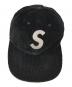 中古・古着 Supreme (シュプリーム) Corduroy S Logo 6 Panel ブラック：8000円