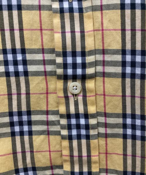 BURBERRY LONDON（バーバリーロンドン）BURBERRY LONDON (バーバリーロンドン) 半袖チェックシャツ イエロー サイズ:XLの古着・服飾アイテム