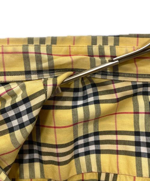 BURBERRY LONDON（バーバリーロンドン）BURBERRY LONDON (バーバリーロンドン) 半袖チェックシャツ イエロー サイズ:XLの古着・服飾アイテム
