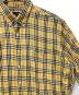 中古・古着 BURBERRY LONDON (バーバリーロンドン) 半袖チェックシャツ イエロー サイズ:XL：7000円