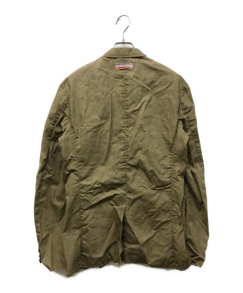 SHARE SPIRIT（シェアスピリット）SHARE SPIRIT (シェアスピリット) レザードッキング1Bジャケット カーキ サイズ:48の古着・服飾アイテム