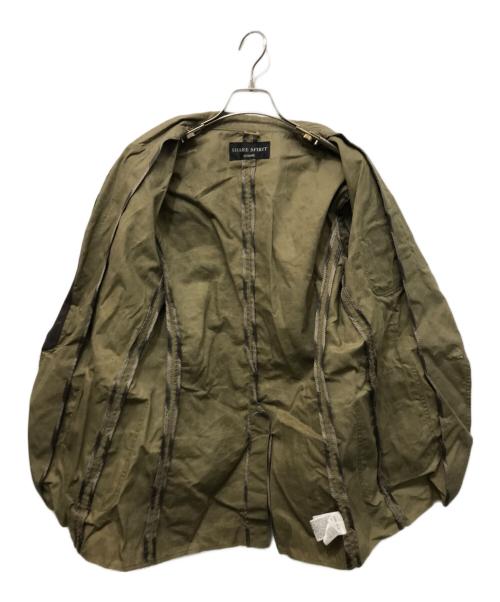 SHARE SPIRIT（シェアスピリット）SHARE SPIRIT (シェアスピリット) レザードッキング1Bジャケット カーキ サイズ:48の古着・服飾アイテム