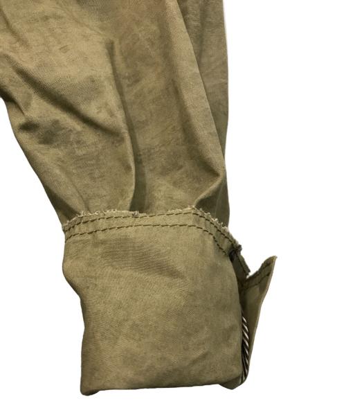 SHARE SPIRIT（シェアスピリット）SHARE SPIRIT (シェアスピリット) レザードッキング1Bジャケット カーキ サイズ:48の古着・服飾アイテム