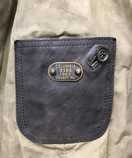 SHARE SPIRIT（シェアスピリット）SHARE SPIRIT (シェアスピリット) レザードッキング1Bジャケット カーキ サイズ:48の古着・服飾アイテム