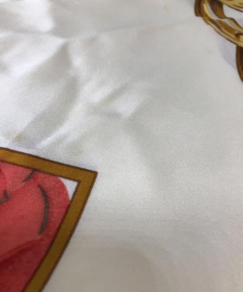 CHANEL（シャネル）CHANEL (シャネル) ココマーク チェーン柄スカーフ ベージュの古着・服飾アイテム