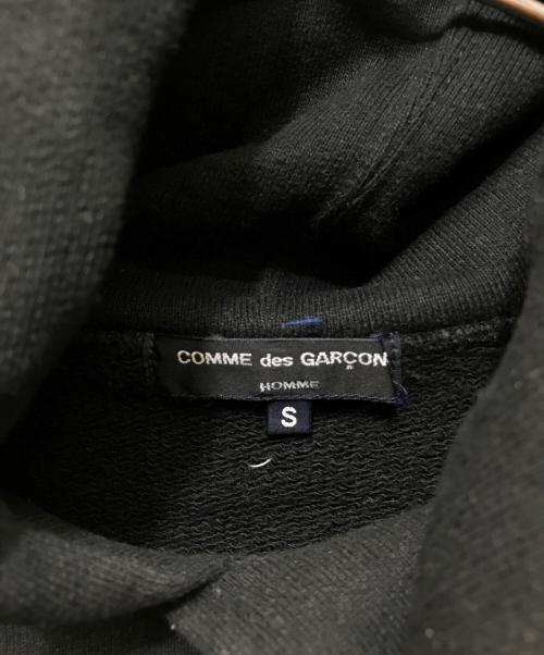 COMME des GARCONS HOMME（コムデギャルソン オム）COMME des GARCONS HOMME (コムデギャルソン オム) “HOMME” ロゴ フード付パーカー-フーディー ブラック サイズ:Sの古着・服飾アイテム