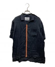 COMME des GARCONS SHIRT（コムデギャルソンシャツ）の古着「デザインリネンシャツ」｜ブラック