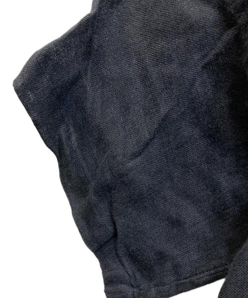 COMME des GARCONS SHIRT（コムデギャルソンシャツ）COMME des GARCONS SHIRT (コムデギャルソンシャツ) デザインリネンシャツ ブラック サイズ:Sの古着・服飾アイテム