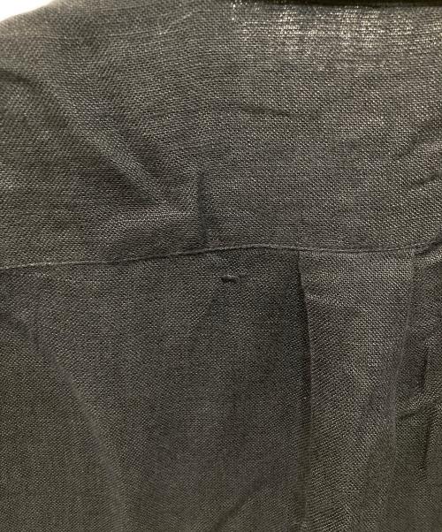 COMME des GARCONS SHIRT（コムデギャルソンシャツ）COMME des GARCONS SHIRT (コムデギャルソンシャツ) デザインリネンシャツ ブラック サイズ:Sの古着・服飾アイテム