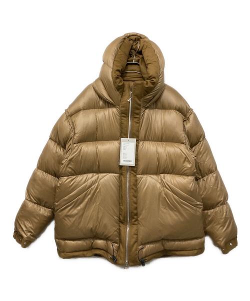 MARKAWARE（マーカウェア）MARKAWARE (マーカウェア) カシミヤフランネル/カシミヤダウンジャケット ブラウン×カーキ サイズ:2の古着・服飾アイテム