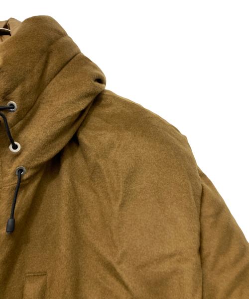 MARKAWARE（マーカウェア）MARKAWARE (マーカウェア) カシミヤフランネル/カシミヤダウンジャケット ブラウン×カーキ サイズ:2の古着・服飾アイテム