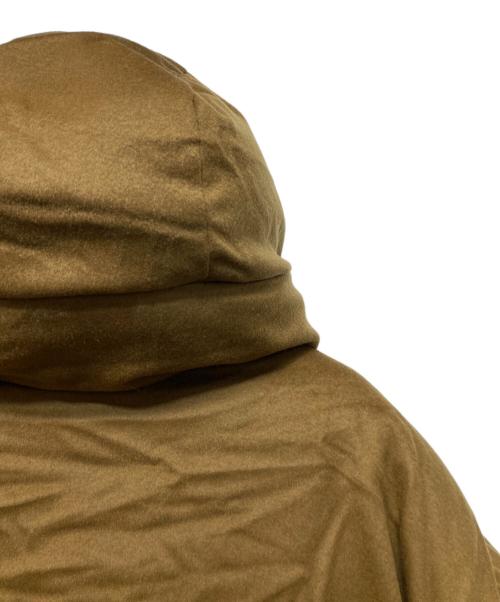 MARKAWARE（マーカウェア）MARKAWARE (マーカウェア) カシミヤフランネル/カシミヤダウンジャケット ブラウン×カーキ サイズ:2の古着・服飾アイテム