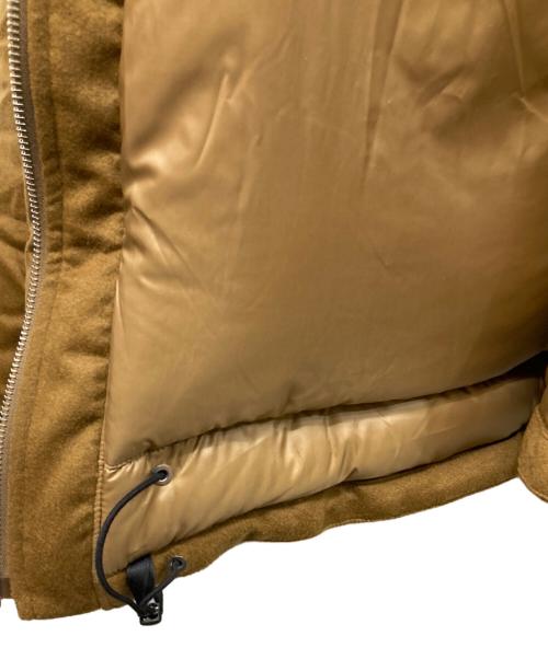 MARKAWARE（マーカウェア）MARKAWARE (マーカウェア) カシミヤフランネル/カシミヤダウンジャケット ブラウン×カーキ サイズ:2の古着・服飾アイテム