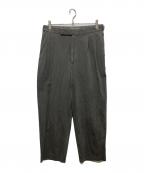 MARKAマーカ）の古着「ピグメントダイ2タックパンツ」｜グレー