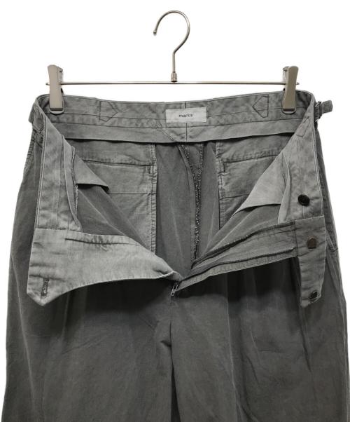 MARKA（マーカ）MARKA (マーカ) ピグメントダイ2タックパンツ グレー サイズ:1の古着・服飾アイテム