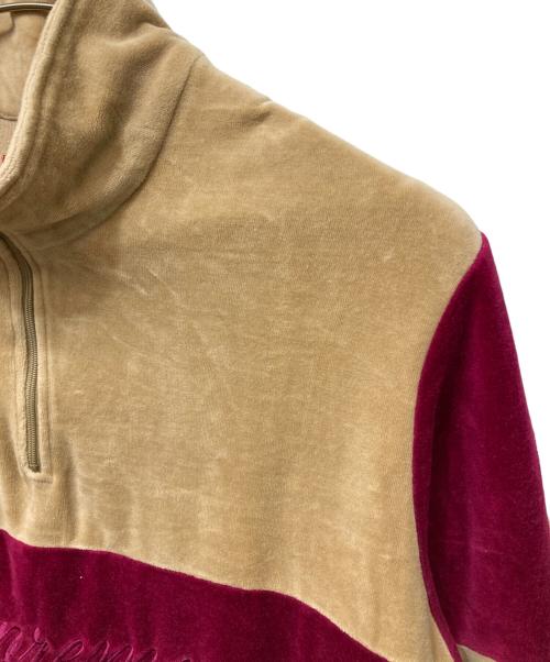 SUPREME（シュプリーム）Supreme (シュプリーム) VELOUR HALF ZIP PULLOVER ベージュ サイズ:Mの古着・服飾アイテム