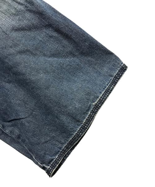 MM6 Maison Margiela（エムエムシックスメゾンマルジェラ）MM6 Maison Margiela (エムエムシックスメゾンマルジェラ) 半袖 Vネック デニム ドレス インディゴ サイズ:38の古着・服飾アイテム