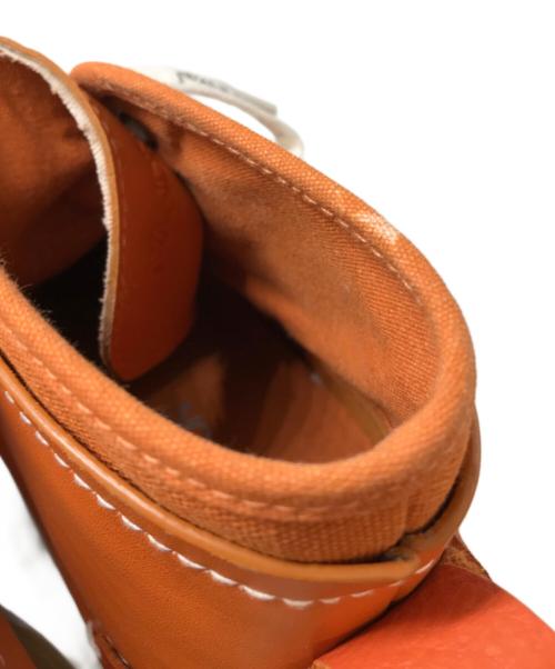 J.W.ANDERSON（ジェイダブリューアンダーソン）J.W.ANDERSON (ジェイダブリューアンダーソン) LOGO HIGH TOP SNEAKER オレンジ サイズ:40の古着・服飾アイテム