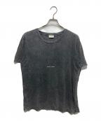 Saint Laurent Parisサンローランパリ）の古着「ダメージ加工Tシャツ」｜グレー