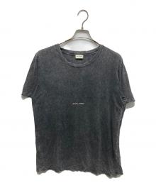 Saint Laurent Paris（サンローランパリ）の古着「ダメージ加工Tシャツ」｜グレー