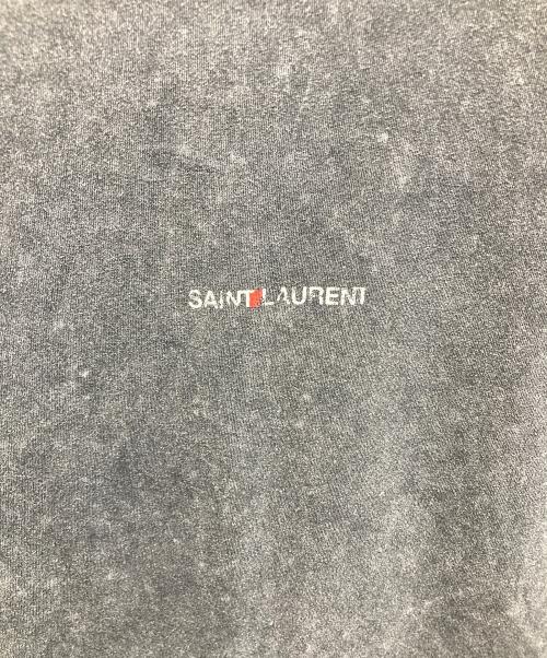 Saint Laurent Paris（サンローランパリ）Saint Laurent Paris (サンローランパリ) ダメージ加工Tシャツ グレー サイズ:Sの古着・服飾アイテム