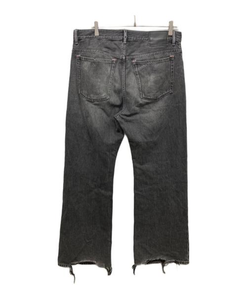 Acne studios（アクネ ストゥディオス）ACNE STUDIOS (アクネ ストゥディオス) ルーズブーツカット デニムパンツ ブラック サイズ:33×32の古着・服飾アイテム