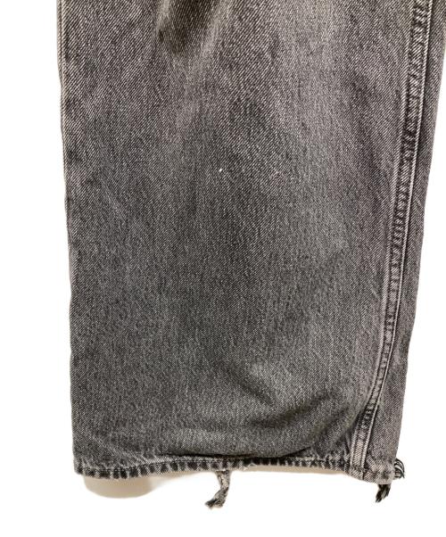 Acne studios（アクネ ストゥディオス）ACNE STUDIOS (アクネ ストゥディオス) ルーズブーツカット デニムパンツ ブラック サイズ:33×32の古着・服飾アイテム