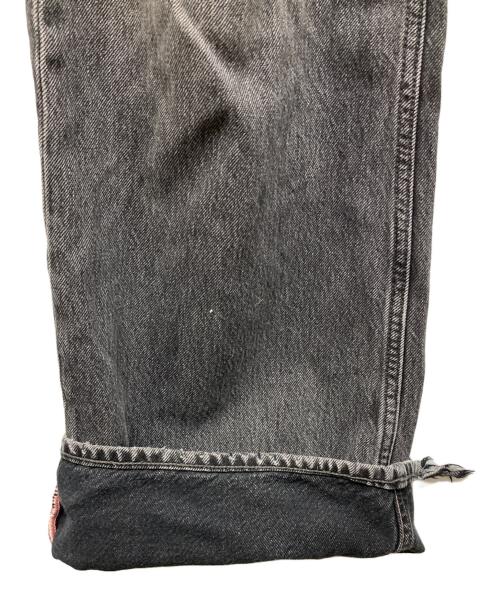 Acne studios（アクネ ストゥディオス）ACNE STUDIOS (アクネ ストゥディオス) ルーズブーツカット デニムパンツ ブラック サイズ:33×32の古着・服飾アイテム