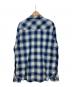 RRL (ダブルアールエル) オンブレチェックウエスタンシャツ ブルー サイズ:XL：25000円