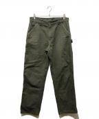 CarHarttカーハート）の古着「チェックネルライニング ダックペインターパンツ」｜カーキ