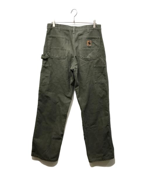 CarHartt（カーハート）CarHartt (カーハート) チェックネルライニング ダックペインターパンツ カーキ サイズ:SIZE 32×32の古着・服飾アイテム