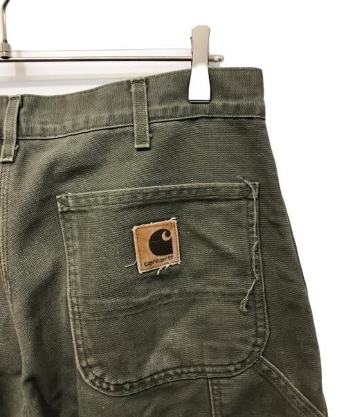 CarHartt（カーハート）CarHartt (カーハート) チェックネルライニング ダックペインターパンツ カーキ サイズ:SIZE 32×32の古着・服飾アイテム