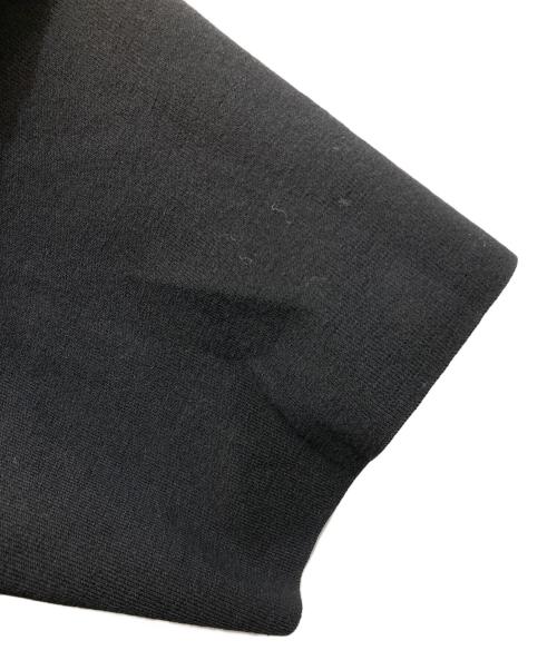 AURALEE（オーラリー）AURALEE (オーラリー) WOOL RECYCLE POLYESTER HIGH GAUGE RIB KNIT SKIPPER 半袖ニット ブラックの古着・服飾アイテム