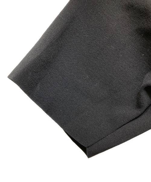 AURALEE（オーラリー）AURALEE (オーラリー) WOOL RECYCLE POLYESTER HIGH GAUGE RIB KNIT SKIPPER 半袖ニット ブラックの古着・服飾アイテム
