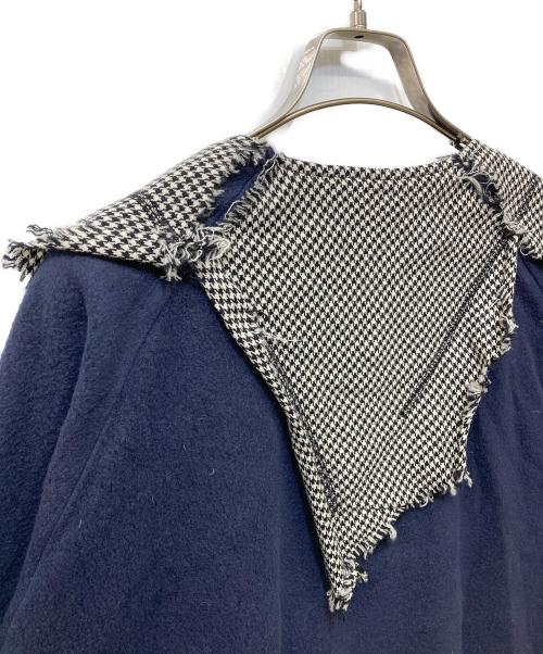 sulvam（サルバム）sulvam (サルバム) NO COLLAR JERSEY BLOUSON ネイビー サイズ:Mの古着・服飾アイテム