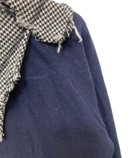 sulvam（サルバム）sulvam (サルバム) NO COLLAR JERSEY BLOUSON ネイビー サイズ:Mの古着・服飾アイテム