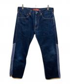 COMME des GARCONS JUNYA WATANABE MAN×LEVI'Sコム デ ギャルソン ジュンヤ ワタナベ マン×リーバイス）の古着「切替デニムパンツ」｜インディゴ