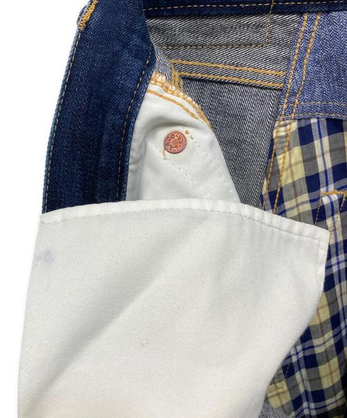 COMME des GARCONS JUNYA WATANABE MAN（コムデギャルソンジュンヤワタナベマン）COMME des GARCONS JUNYA WATANABE MAN (コム デ ギャルソン ジュンヤ ワタナベ マン) LEVI'S (リーバイス) 切替デニムパンツ インディゴ サイズ:XSの古着・服飾アイテム