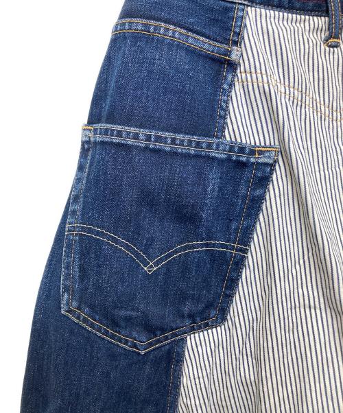 COMME des GARCONS JUNYA WATANABE MAN（コムデギャルソンジュンヤワタナベマン）COMME des GARCONS JUNYA WATANABE MAN (コム デ ギャルソン ジュンヤ ワタナベ マン) LEVI'S (リーバイス) 切替デニムパンツ インディゴ サイズ:XSの古着・服飾アイテム