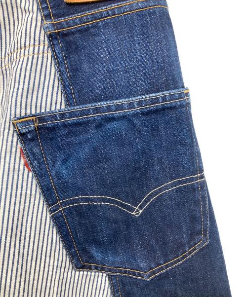 COMME des GARCONS JUNYA WATANABE MAN（コムデギャルソンジュンヤワタナベマン）COMME des GARCONS JUNYA WATANABE MAN (コム デ ギャルソン ジュンヤ ワタナベ マン) LEVI'S (リーバイス) 切替デニムパンツ インディゴ サイズ:XSの古着・服飾アイテム