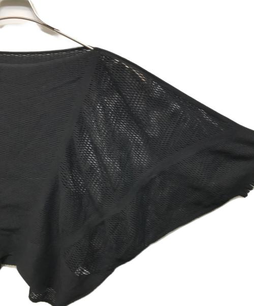 ISSEY MIYAKE（イッセイミヤケ）ISSEY MIYAKE (イッセイミヤケ) カッティングメッシュドルマンニットプルオーバー トップス ブラック サイズ:2の古着・服飾アイテム