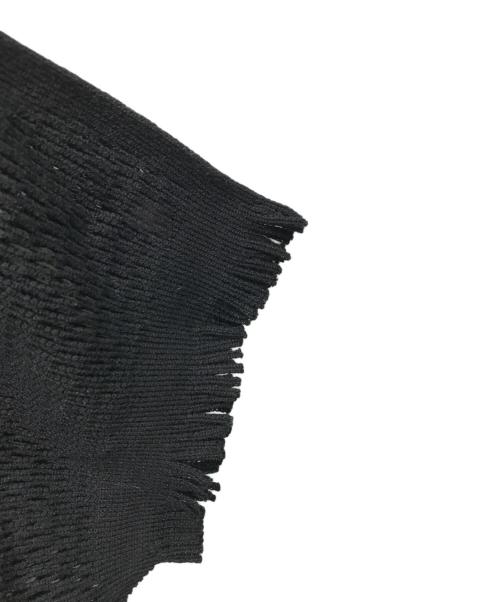 ISSEY MIYAKE（イッセイミヤケ）ISSEY MIYAKE (イッセイミヤケ) カッティングメッシュドルマンニットプルオーバー トップス ブラック サイズ:2の古着・服飾アイテム