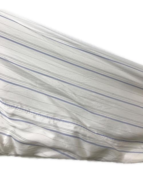 COMME des GARCONS SHIRT（コムデギャルソンシャツ）COMME des GARCONS SHIRT (コムデギャルソンシャツ) ストライプ 切替 ロングシャツ ホワイト サイズ:Sの古着・服飾アイテム